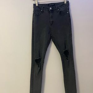 White Fox Black Skinny Jeans